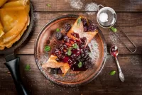 Пазл Блинчики с малиной