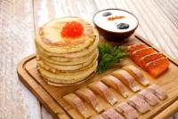 Пазл Блинчики с рыбой
