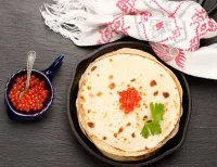 Пазл Блины на сковороде