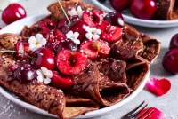 Пазл Блины с черешней