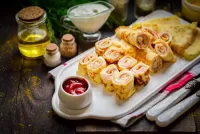 Пазл Блины с ветчиной 