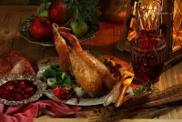 Пазл Блюдо с птицей