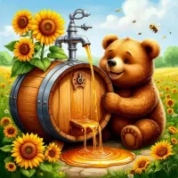 Пазл Бочка с медом