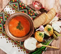 Пазл Борщ на рушнике