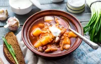 Пазл Борщ со сметаной