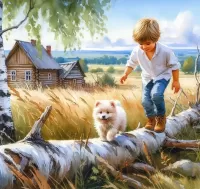 Пазл Бревно