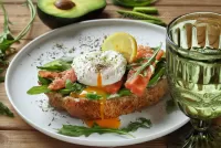 Пазл Брускетта с семгой