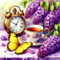 Пазл Желтая бабочка