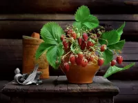 Пазл Букет из клубники