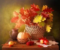 Пазл Букет из листьев