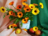 Пазл Букет календулы 