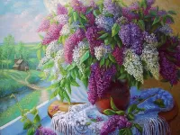 Пазл Букет сирени