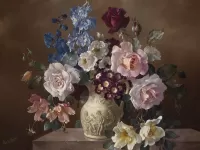 Пазл Букет в кувшине