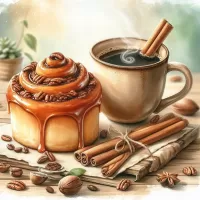 Пазл Булочка с корицей