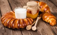 Пазл Булочки с молоком