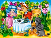Пазл Буратино у Мальвины