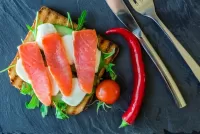 Пазл Бутерброд с рыбой