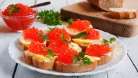 Пазл Бутерброды с икрой