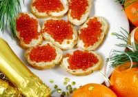 Пазл Бутерброды с икрой 