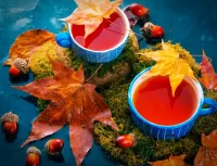Пазл Чай и листья 