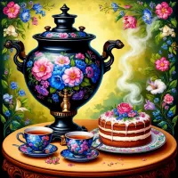 Пазл Чай из самовара