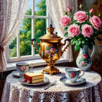 Пазл Чай из самовара