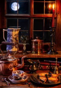 Пазл Чай при луне