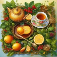 Пазл Чай с лимоном