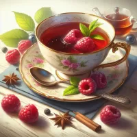 Пазл Чай с малиной