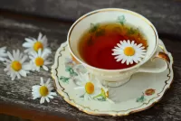 Пазл Чай с ромашкой