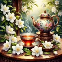 Пазл Чай с жасмином