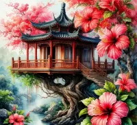 Пазл Чайный домик