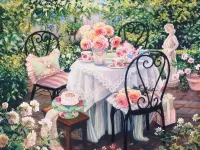 Пазл Чайный столик