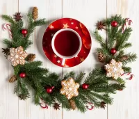 Пазл Чашка и ветка