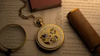 Пазл Часы на книге