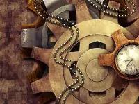 Пазл Часы шестерёнки