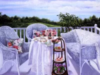 Пазл Чай на балконе