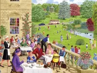 Пазл Чай на террасе