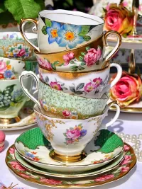 Пазл Чайные чашки