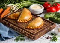 Пазл Чебуреки и овощи 