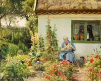 Пазл Чтение газеты
