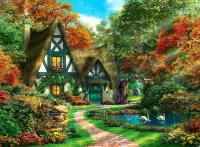 Пазл Cottage Hideaway
