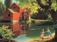 Пазл Cтарая мельница