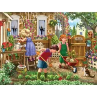 Пазл Дачники