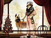 Пазл Дама с собакой