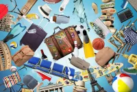 Пазл Дама сдавала в багаж