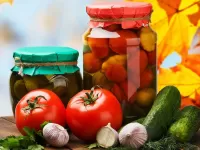 Пазл Огурцы и помидоры