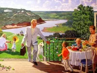 Пазл Дедушка приехал