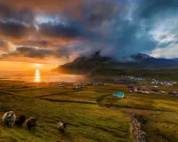 Пазл Деревенька