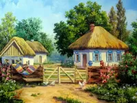 Пазл Деревенский пейзаж 